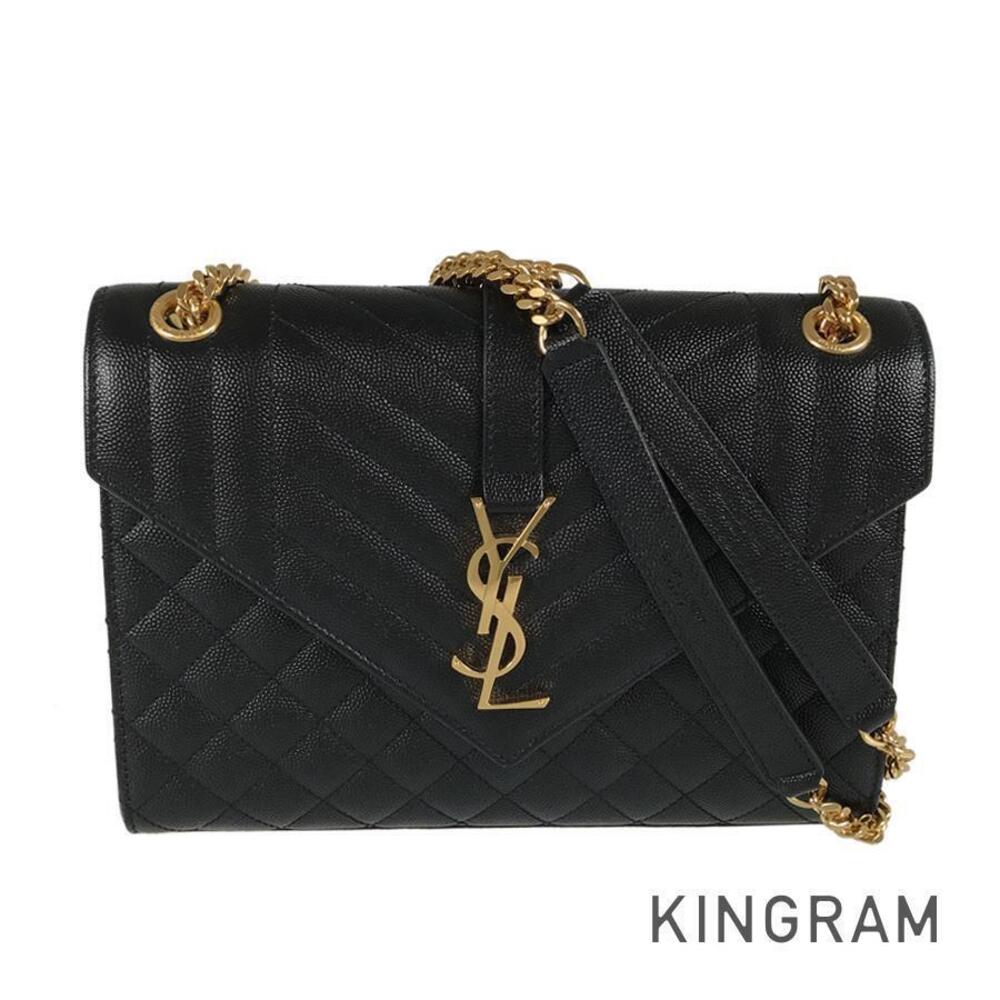 Saint Laurent Envelope Leather Shoulder Bag